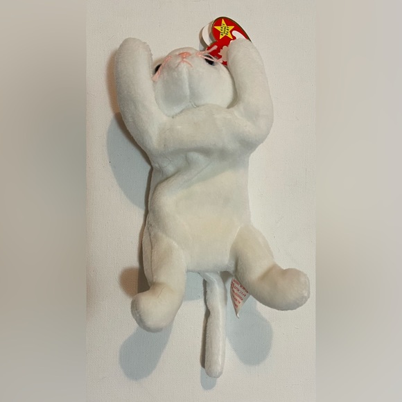 Ty Beanie Babies ORIGINAL Flip The Cat RARE PVC Pellets Retired 
White - Picture 3 of 8